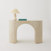 Nova Console Table, Micro Cement Finish